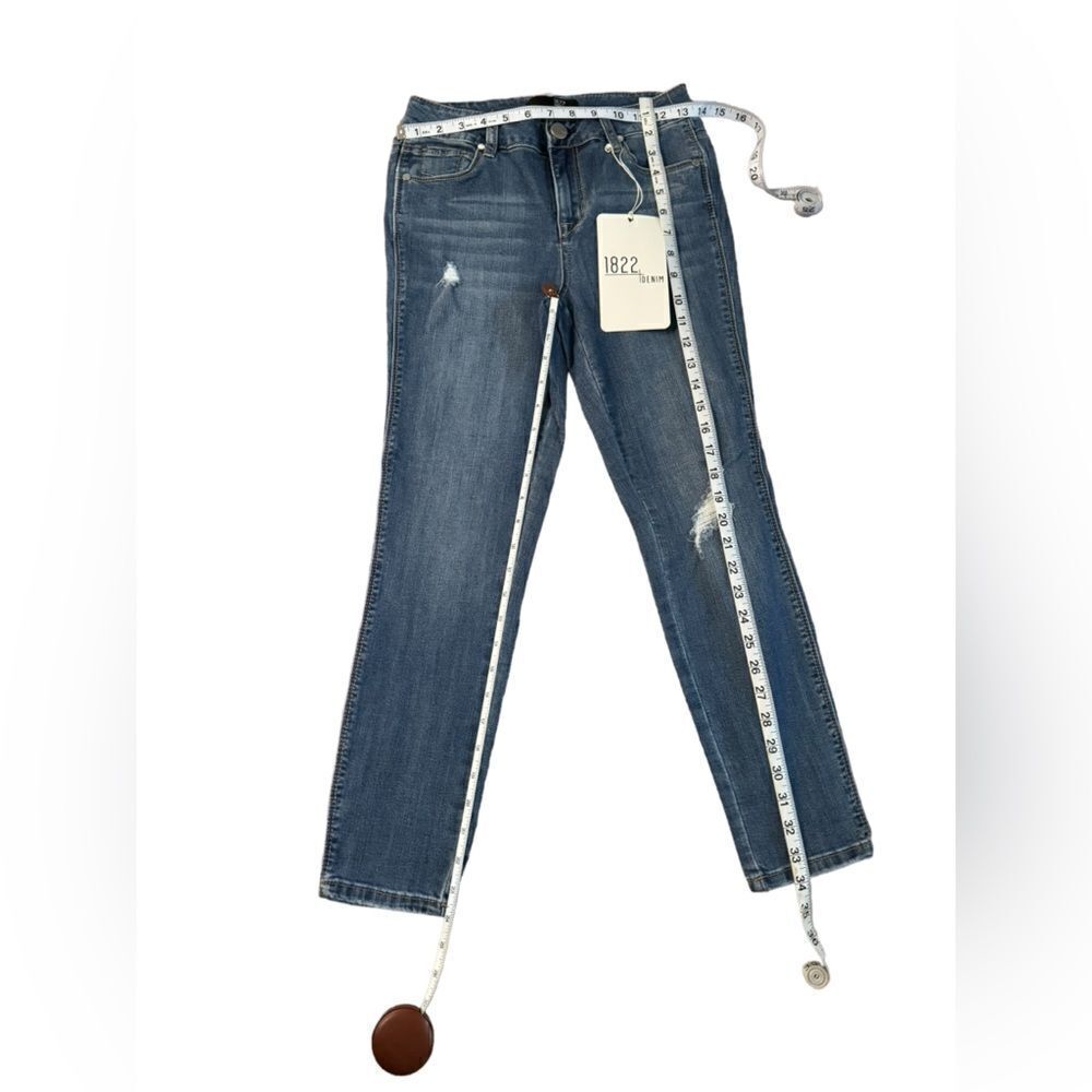 NWT 1822 Denim skinny distressed jeans sz 0 - Picture 3 of 8